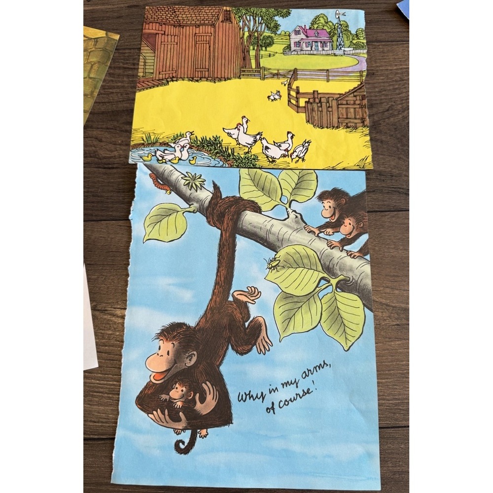 VTG 70's Childrens Book Pages Ephemera Junk Journal Disney Fairy Tales Dr. Seuss - Picture 6 of 7